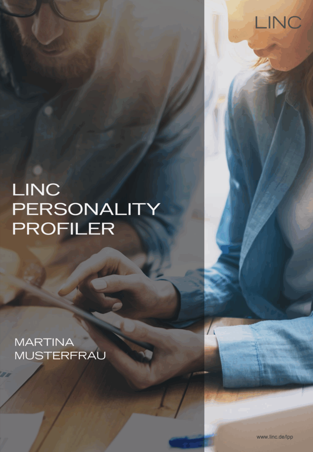 Beispielseite Personality Profiler - Startseite